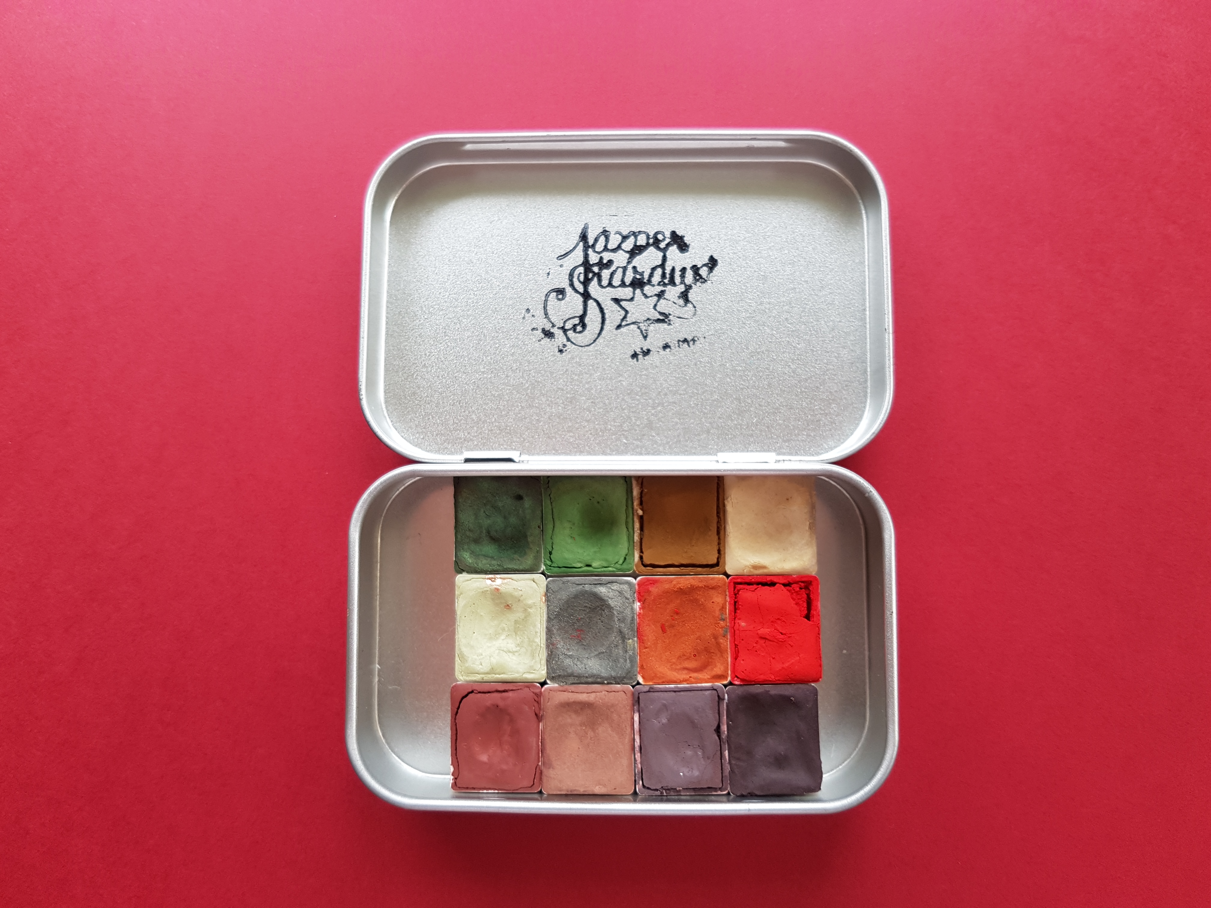limited sets available Journeyman Arrangement in 24 colors Artisan Handmade Watercolor paint Set by Jazper Stardust-